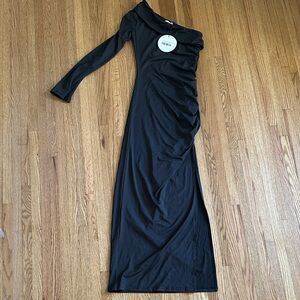 Princess Polly One-Shoulder Black Dress